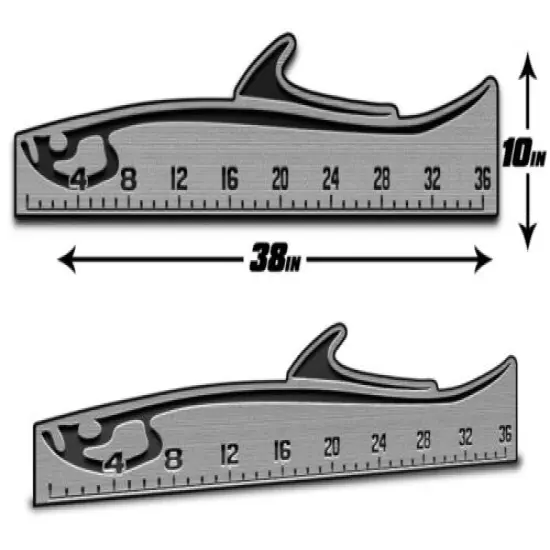 Fish Ruler 36" Measuring | Peel & Stick - SeaDek Marine EVA Mat - SG/B Tarpon