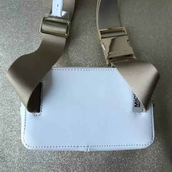 Michael Kors white leather belt bag Sling pack Size : S/M NWT