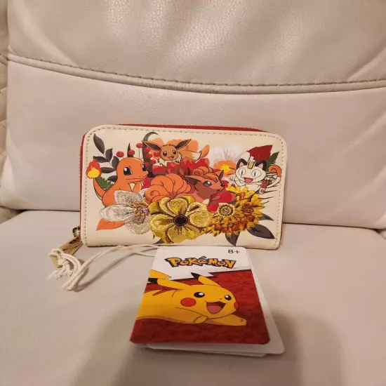 Loungefly Pokemon Charmander and Friends Floral Mini Backpack & Wallet Set