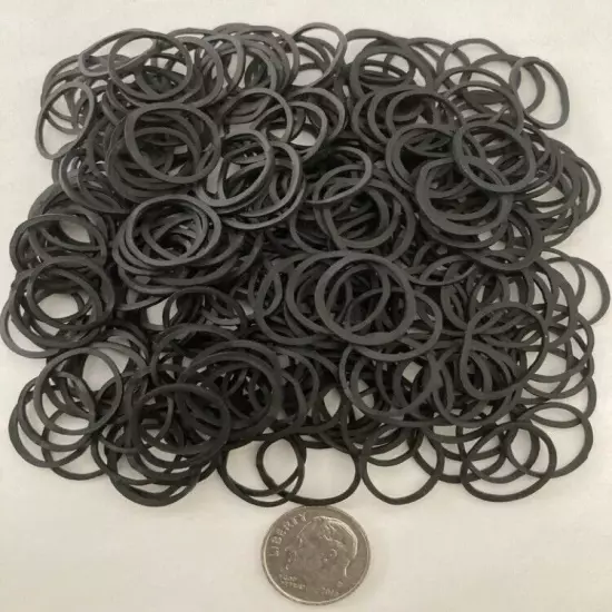 50 PCS SMALL BLACK RUBBER BANDS 