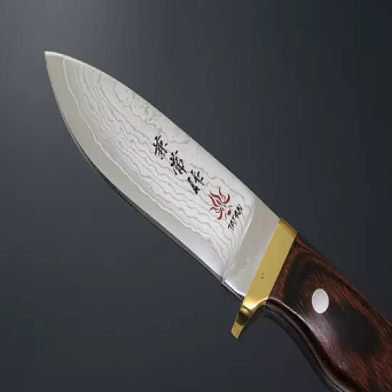 Kanetsune Seki Japan KB-551 Subaru VG-10 Stainless Damascus 100mm Hunting Knife