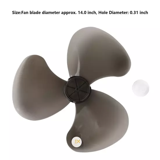 12/14/16/20 Inch Plastic Fan Blade Replacements for Standing Fan Table Fanner