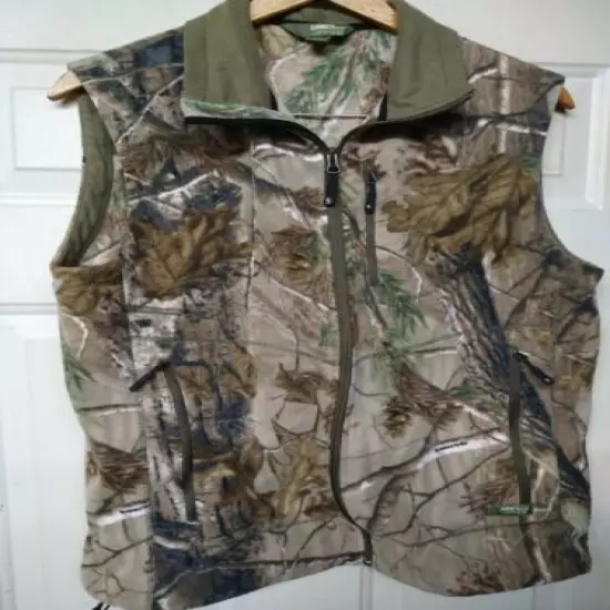 Gander Mountain Guide Series Camo Fleece Hunting Vest Mens M 