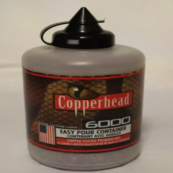 Copperhead BB's /6000 Copper Coated BB's/Unopened Easy Pour Container