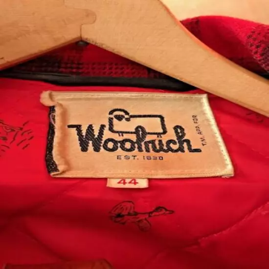 Woolrich Hunting Clothes, Red & Black Buffalo Plaid , Wool, Good Cond., ca 1980