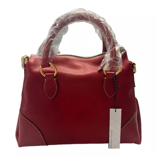 Dooney & Bourke Florentine Satchel 38~Red Italian Leather Handle and Strap NWT