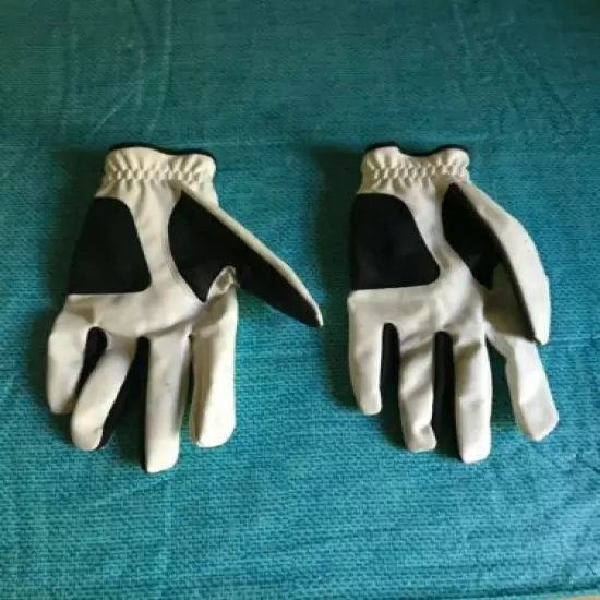 Callaway Husll Golf Gloves - 2 Pcs Both Left Hand Size M White 