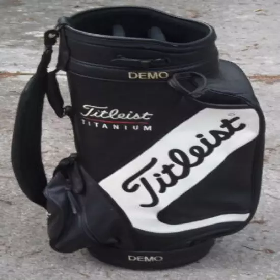 Titleist Titanium, Tour Staff, 6-Way, Demo Pro Golf Bag, Black 