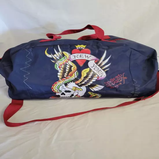 Ed Hardy ' New York City ' Adjustable Strap Duffle Bag 22''x 10''