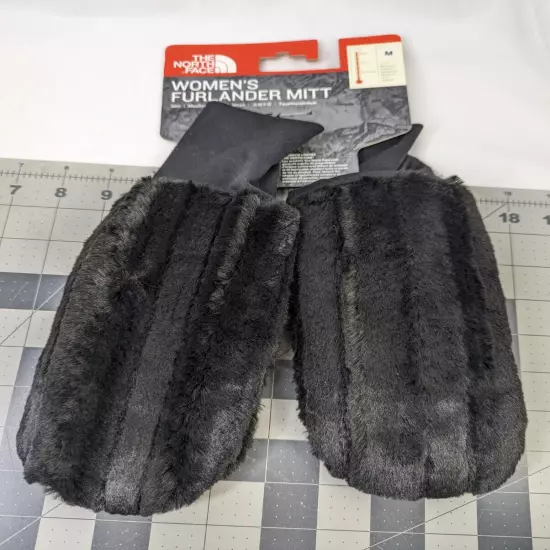 The North Face Womens Furlander Mitt Mitten Sz M Black UNUSED