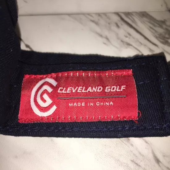 Cleveland Golf Men’s Navy Blue Adjustable Strap Back Golf Visor