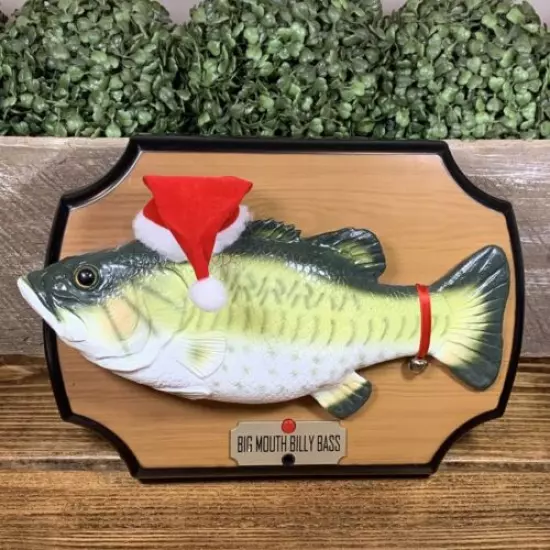 Vintage Big Mouth Billy Bass Christmas Holidays Singing Fish 1999 Gemmy TESTED