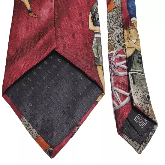 BASKETBALL Theme Pattern Coach Player All Business SILK Necktie Samuel & Sons