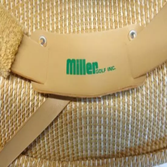 Miller Golf Inc. Woven Pith Helmet Safari Golfer Hat Excellent Pre-owned