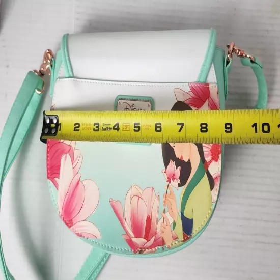 LOUNGEFLY DISNEY MULAN CRI-KEE LOTUS HANDBAG Light Green NWOT