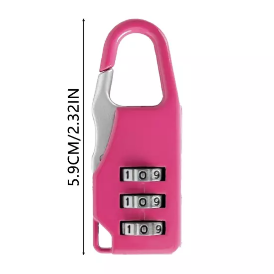 2 Pcs Mini 3 Digit Resetable Combination Travel Luggage Suitcase Lock Padlock