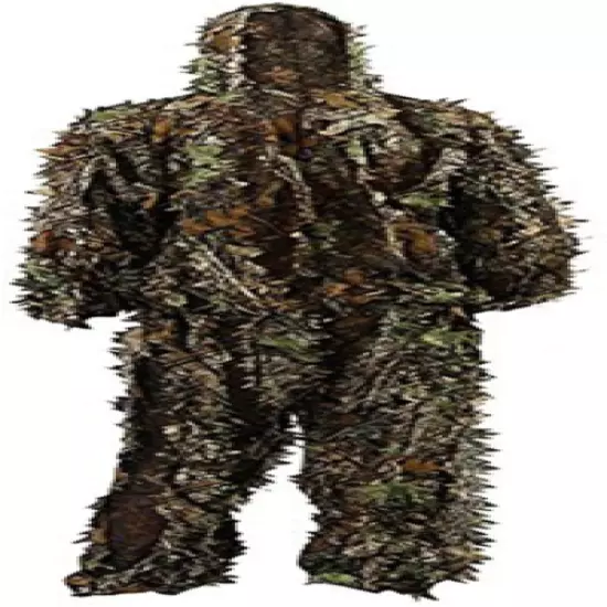 Zicac Outdoor Camo Ghillie Suit 3D Leafy Camouflage Clothing Jungle Woodland Hun