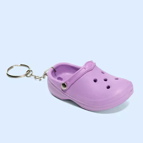 Color Slipper Keychain Shoes Keyring Backpack Sandal Crocs Funny Pendant Mini