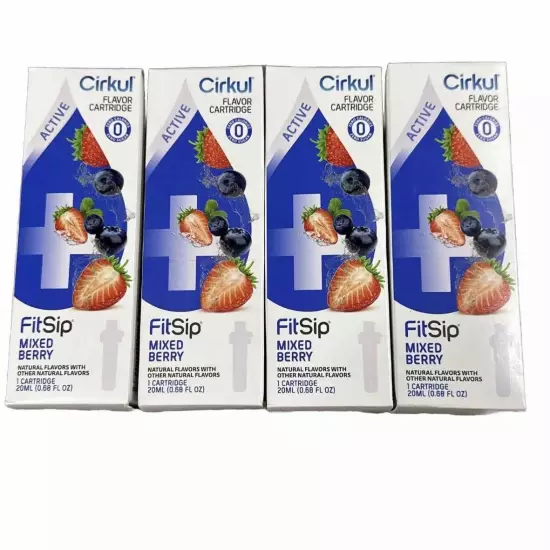 Cirkul Mixed Berry Water Flavor Cartridge 4 Pack