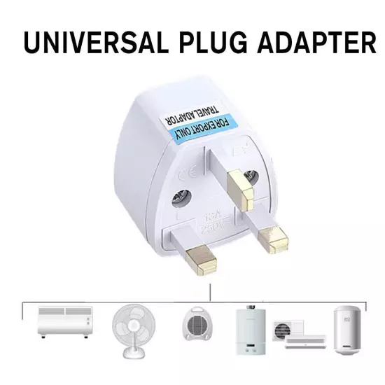 Universal Plug Adapter EU US UK AU CN To UK Type G Travel Socket·Plug Good