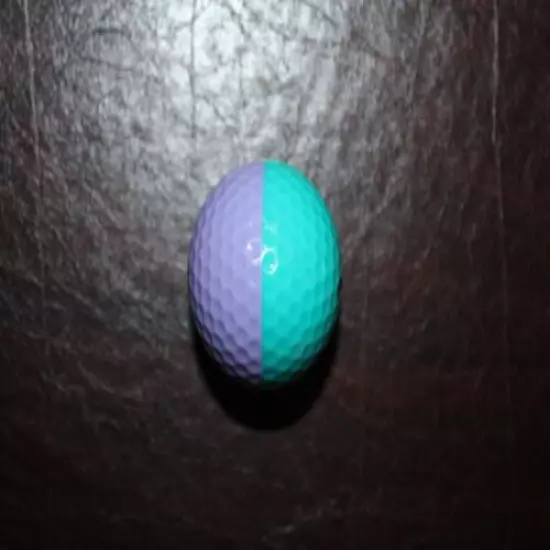 VINTAGE LAVENDER AND TEAL PING EYE 2 GOLF BALL 