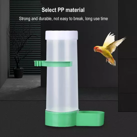 Bird Feeder Water Drinker Automatic Drinking Fountain Pet Parrot Cage P1D8