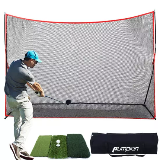 10'x7' Golf Practice Net Set Training Hitting Personal Driving Indoor Outdoor US