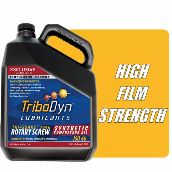 TriboDyn TRI-GUARD 3046 ISO 46 Rotary Screw Synthetic Compressor Oil - 1 GAL