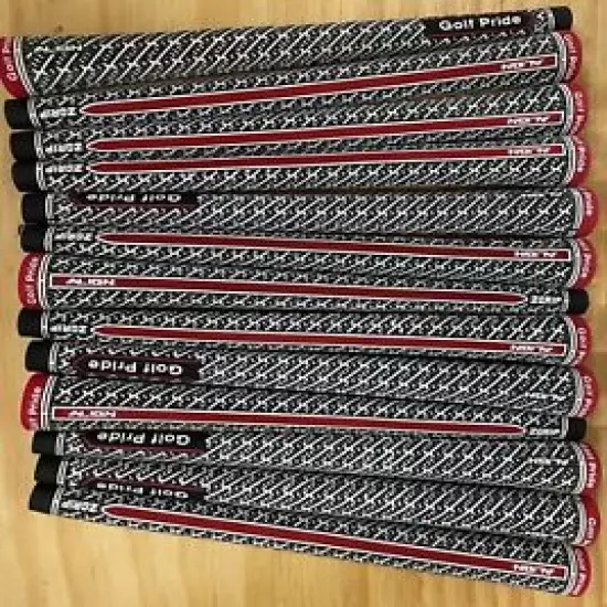 13X 13 pcs Non-Slip Golf Grip ALIGN Z-GRIP MIDSIZE Black/Red USA