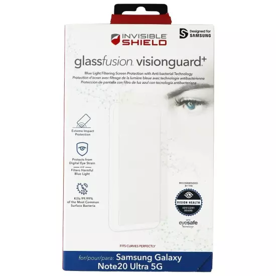 ZAGG Invisibleshield GlassFusion Visionguard+ Screen Protector for Note 20 Ultra