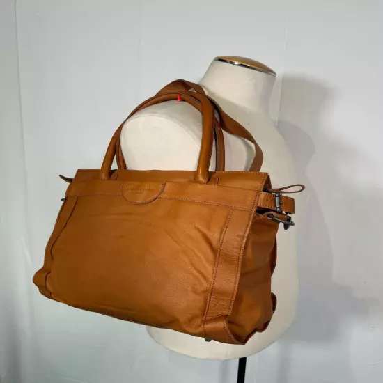 Liebeskind Berlin Cognac BrownLuxurious Leather Large Tote Messenger Bag Handbag