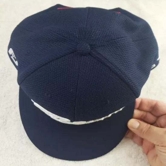 Titleist Pro V1 FJ FootJoy Logo Men's Golf Hat One Size Snapback Cap Navy Blue