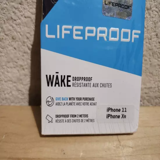 NEW LIFEPROOF WAKE DROP PROOF SERIES CASE APPLE PHONE 11/XR BLACK