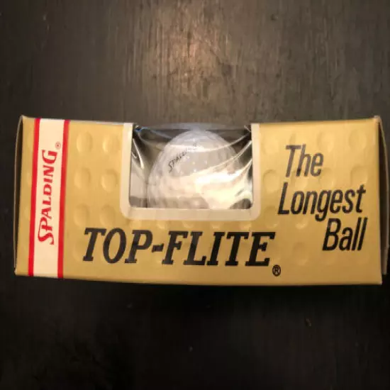 Vintage 1979 Top-Flite Desk Calendar With 1 Dozen Top-Flite 1 Golf Balls