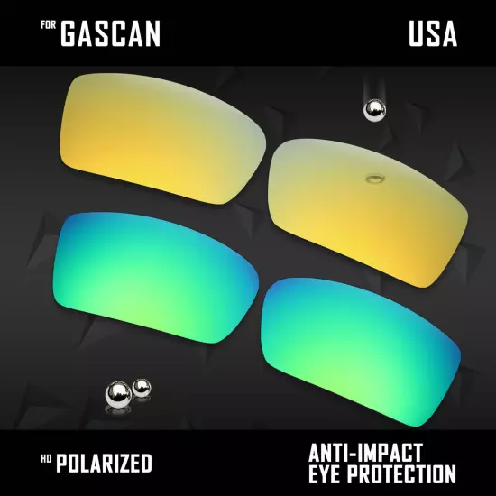 Anti Scratch Polarized Replacement Lenses for-Oakley Gascan OO9014 Options