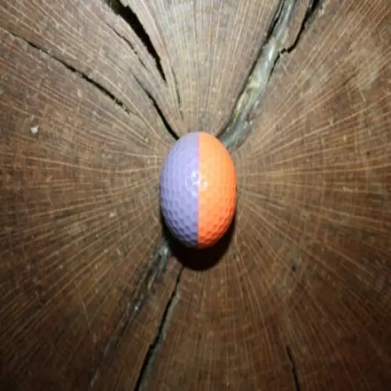 VINTAGE ORANGE AND LAVENDER PING EYE 2 GOLF BALL MUST SEE!!!!