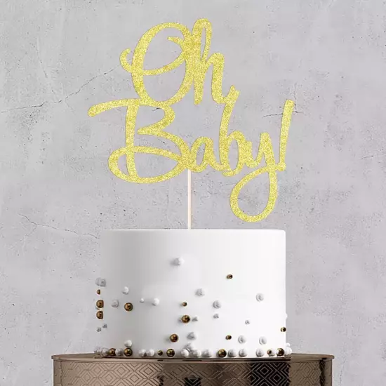 Oh Baby Cake Topper - Baby Shower For boys and girls