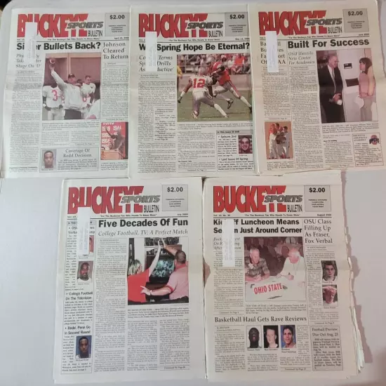 Ohio State Buckeye Sports Bulletins Vol #19 Set #4 (nice condition)