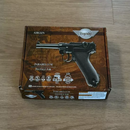 Umarex Legends Parabellum P.08 .177 BB Air Pistol, 410FPS 2251800