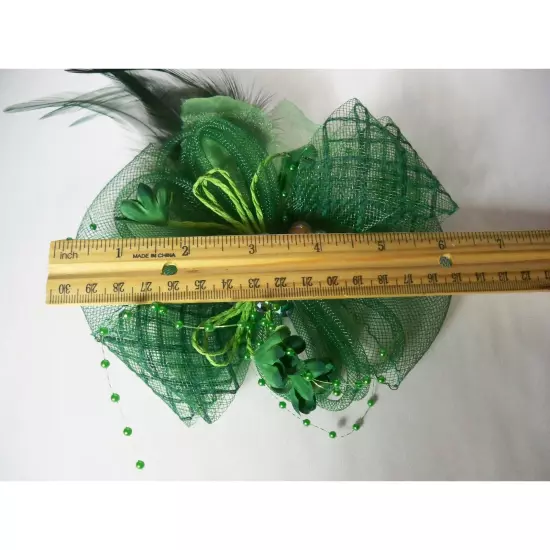 Green fascinator hat headpiece Kentucky derby fascinator hat, green fascinator