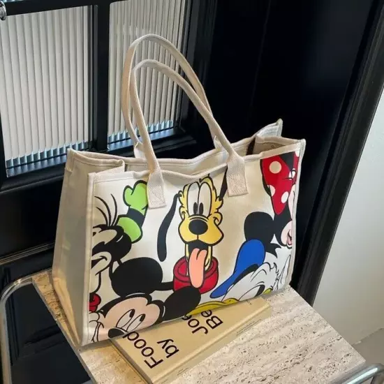 DISNEY MICKEY PLUTO WOMEN HANDBAGS New Versatile Travel Tote Shoulder Ladies Bag