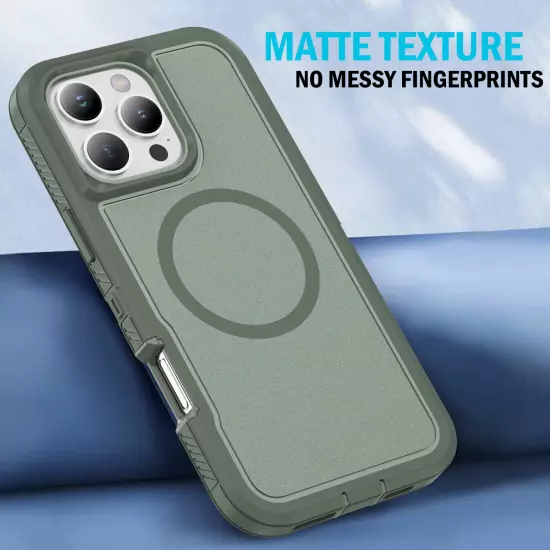 Tough Dual Layer Seam Case for iPhone 16 Pro Max - Compatible with MagSafe