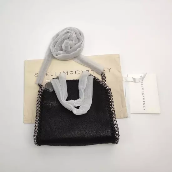 STELLA MCCARTNEY FALABELLA Chain Black Mini Tiny Tote Bag 2way