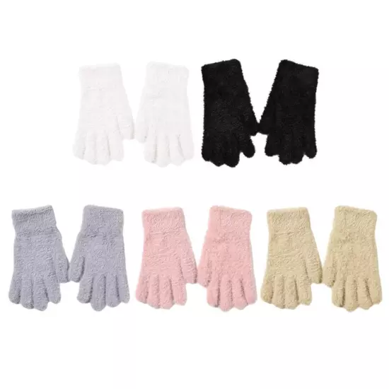 Korean style winter gloves imitation mink gloves plush warm^ω