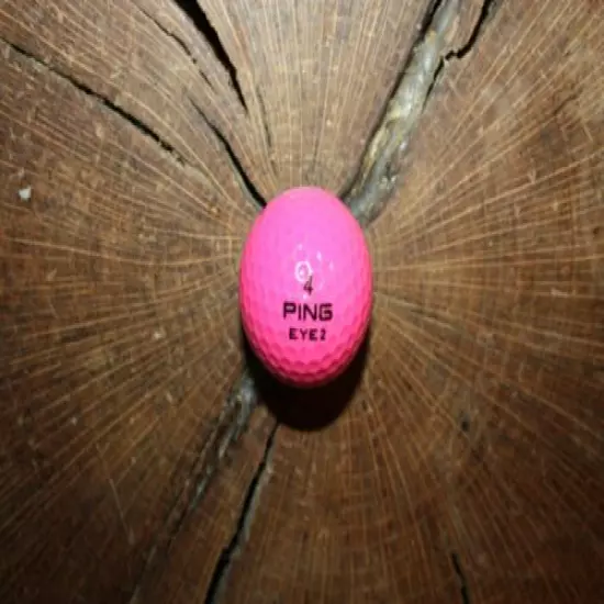 VINTAGE GREEN AND PINK PING EYE 2 GOLF BALL MUST SEE!!!!