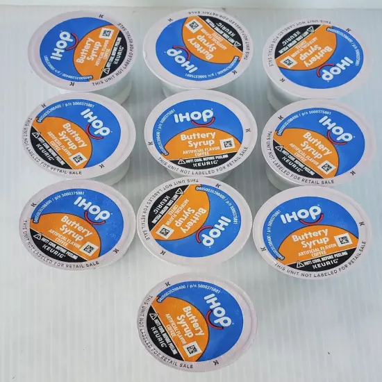 IHOP Buttery Syrup Flavored Keurig K-Cup Coffee Pods 10 ct Lot