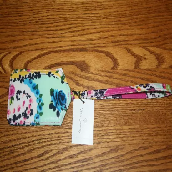 Vera Bradley LUGGAGE TAG ICONIC laminated travel suitcase ID case RETIRED NEW