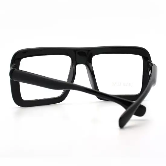 Thick Square Glasses Clear Lens Eyeglasses Frame Super Oversized Fashion