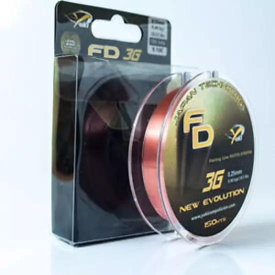 Yuki 3G FD New Evolution Invisible Nylon Fishing Line 150m 300m Spools