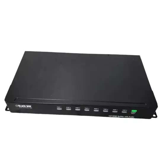 Black Box 8-Ports 1x8 HDMI Splitter With Audio AVSP-HDMI1X8